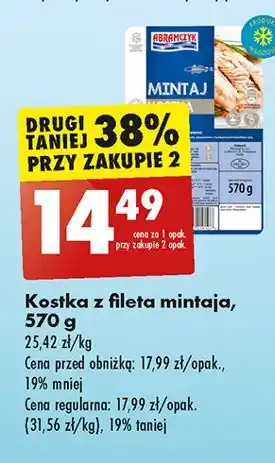 Biedronka Mintaj kostka Abramczyk oferta