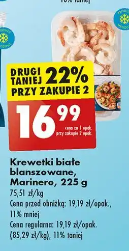 Biedronka Krewetki białe blanszowane Marinero oferta