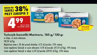 Biedronka Tuńczyk kawałki w sosie własnym Marinero oferta