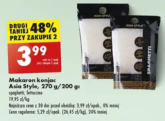 Biedronka Makaron konjac spaghetti Asia Style oferta