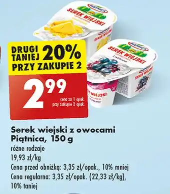 Biedronka Serek wiejski z ananasem Piątnica oferta