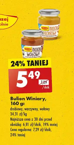 Biedronka Bulion drobiowy Winiary oferta