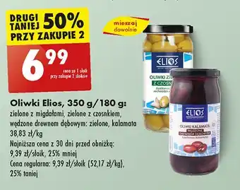 Biedronka Oliwki zielone wędzone drewnem dębowym Elios oferta