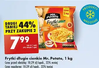 Biedronka Frytki długie cienkie Mr. Potato oferta