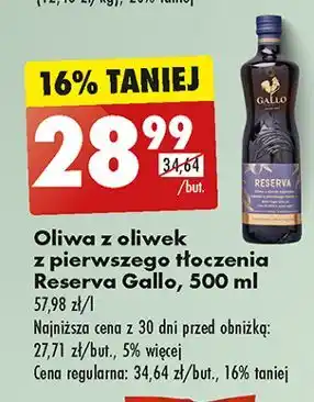 Biedronka Oliwa reserva Gallo oferta