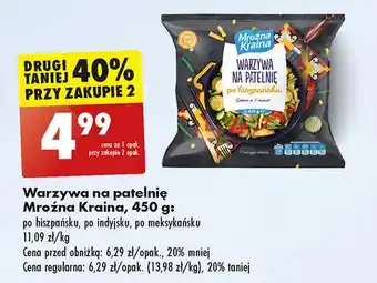 Biedronka Warzywa na patelnie po hiszpańsku Mroźna Kraina oferta