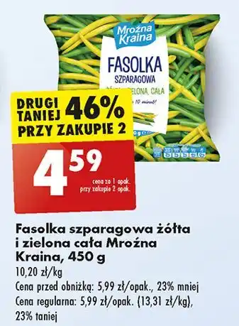 Biedronka Fasolka szparagowa żółta i zielona Mroźna Kraina oferta