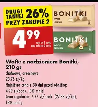 Biedronka Wafle z nadzieniem chałwowym Bonitki oferta
