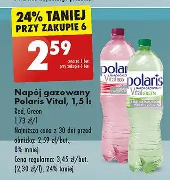 Biedronka Woda green Polaris Vital oferta