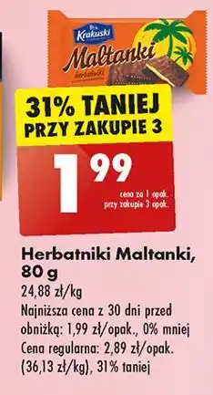 Biedronka Herbatniki Krakuski Maltanki oferta