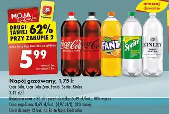 Biedronka Napój tonic water Kinley oferta