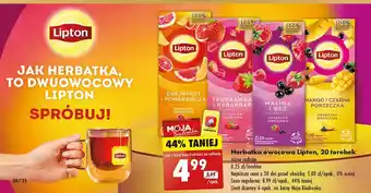 Herbata truskawka rabarbar Lipton