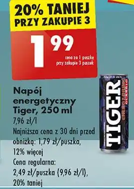 Biedronka Napój classic Tiger Energy Drink oferta