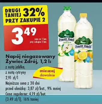 Biedronka Woda jabłkowa Żywiec Zdrój Z Nutą oferta