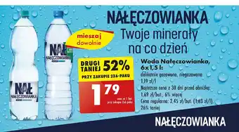 Biedronka Woda delikatnie gazowana Nałęczowianka oferta