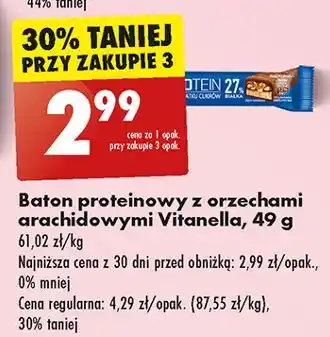 Biedronka Baton proteinowy Vitanella oferta