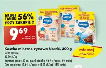 Biedronka Kaszka mleczno-ryżowa truskawka Nestle oferta