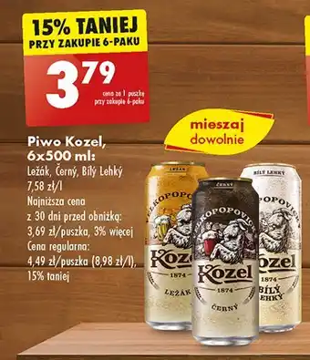Biedronka Piwo Kozel Cerny oferta