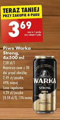 Biedronka Piwo Warka Strong oferta