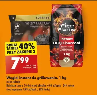 Biedronka Węgiel instant Dancoal oferta
