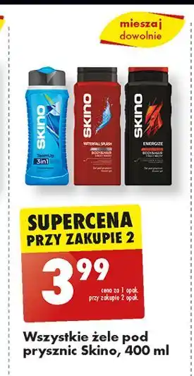 Biedronka Żel pod prysznic energize Skino oferta
