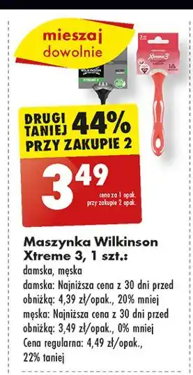 Biedronka Maszynka do golenia Wilkinson Xtreme 3 Coconut Dream oferta