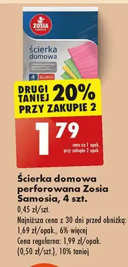 Biedronka Ściereczki domowe perforowane Zosia Samosia oferta