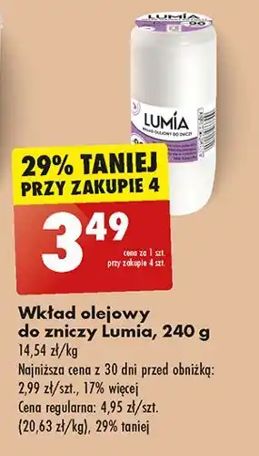 Biedronka Wkład olejowy do zniczy Lumia oferta