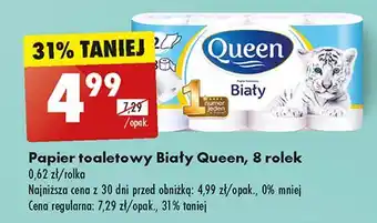 Biedronka Papier toaletowy biały Queen oferta