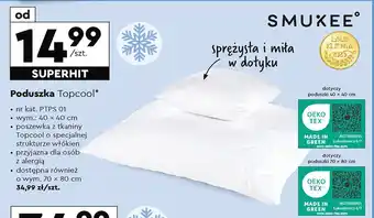 Biedronka Poduszka poduszka ortopedyczna topcool 40 x cm Smukee oferta