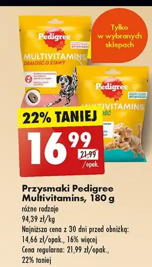 Biedronka Karma uzupełniająca na odporność kurczak Pedigree Multivitamins oferta