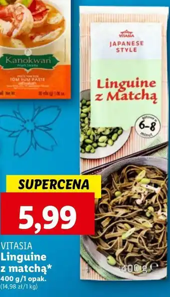 Lidl Makaron z matchą Vitasia oferta