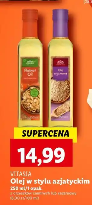 Lidl Olej sezamowy Vitasia oferta