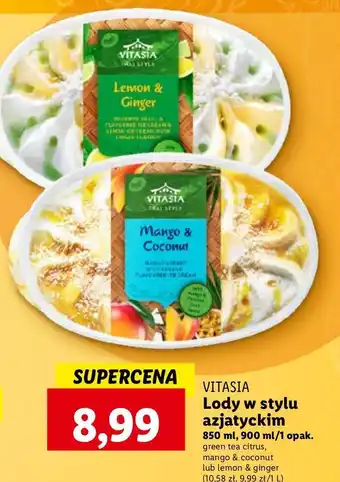 Lidl Lody cytryna-imbir Vitasia oferta