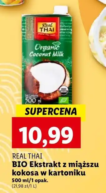 Lidl Mleczko kokosowe Real Thai oferta