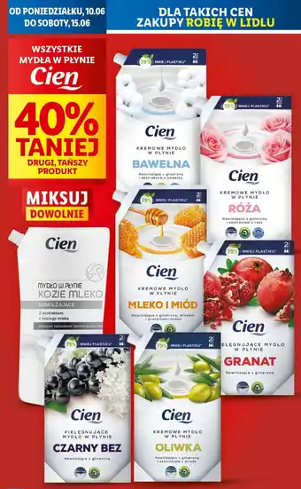 Lidl Mydło w płynie kozie mleko Cien oferta