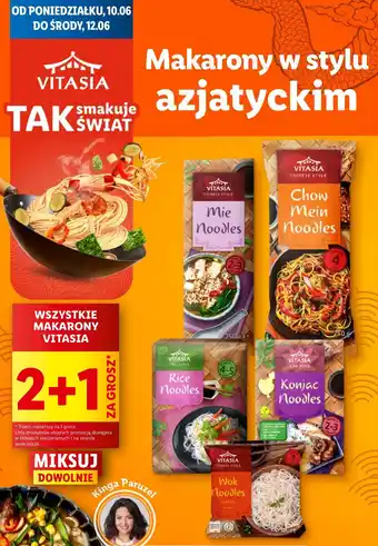 Lidl Makaron konjac Vitasia Asia oferta