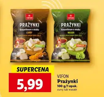Lidl Prażynki krewetkowe curry Vifon oferta