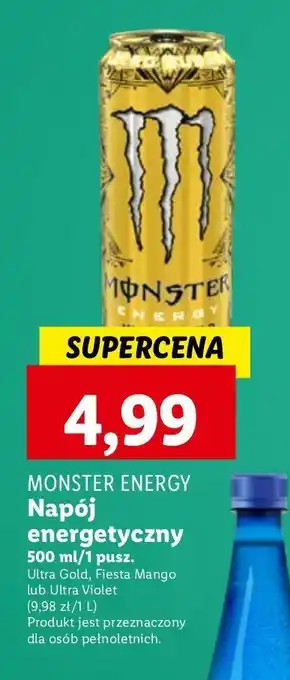 Lidl Napoj energetyczny Monster Energy Ultra Gold oferta