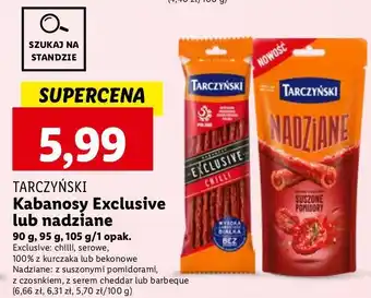 Lidl Kabanosy serowe Tarczyński Exclusive oferta