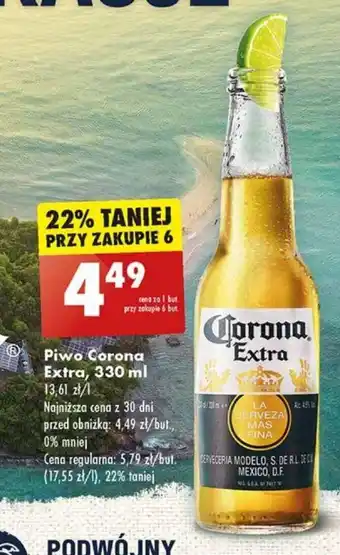 Biedronka Piwo Corona Extra 330 ml oferta