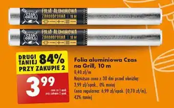 Biedronka Folia aluminiowa Czas na Grill 10 m oferta