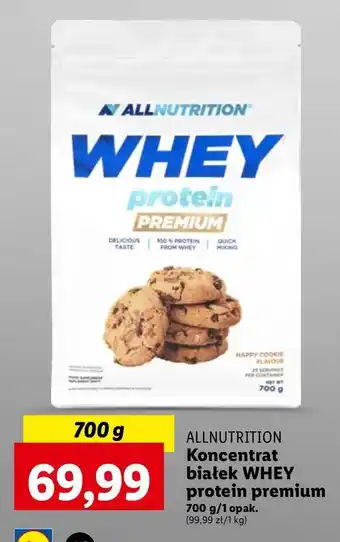 Lidl Koncentrat białek o smaku ciasteczkowym Allnutrition Whey Protein oferta