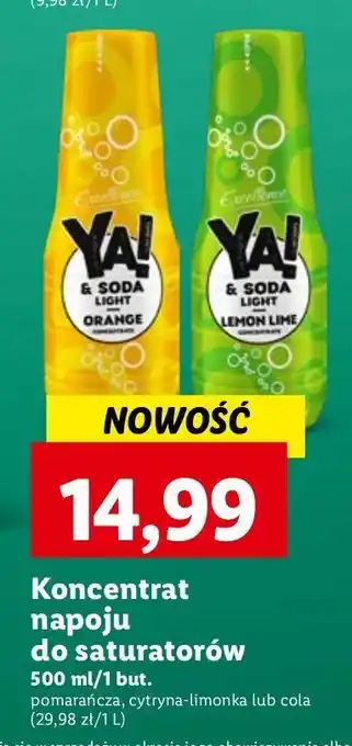 Lidl Syrop do saturatorów pomarańcza Excellence Ya! oferta