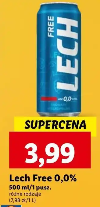 Lidl Piwo Lech Free oferta