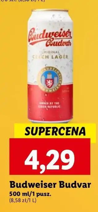 Lidl Piwo b: original Budweiser Budvar oferta
