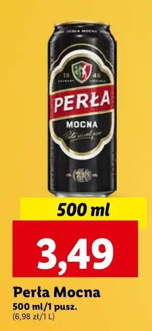 Lidl Piwo Perła Mocna oferta