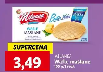 Lidl Wafle maślane Lumar Milanea oferta