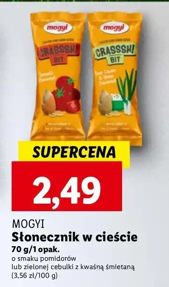 Lidl Słonecznik w cieście o smaku zielonej cebulki Mogyi oferta