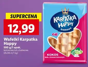 Lidl Wafelki chałwowe Karpatka Happy oferta